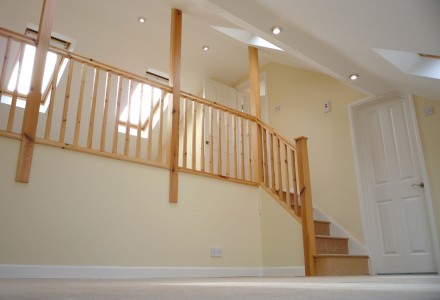 Modern staircase design by MPK Lofts Conversion and Construction