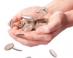 falling money