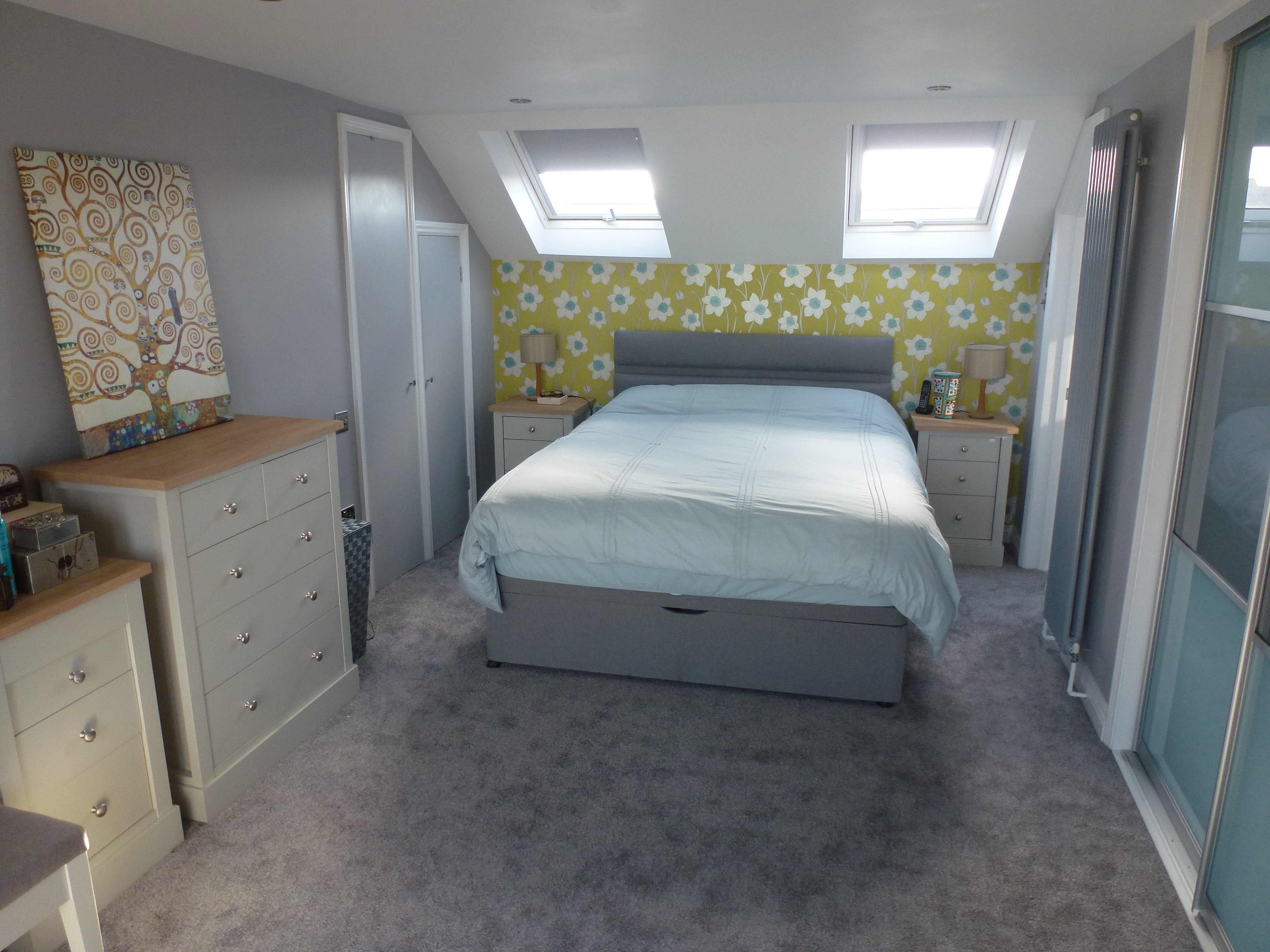 1 Bedroom with Velux windows