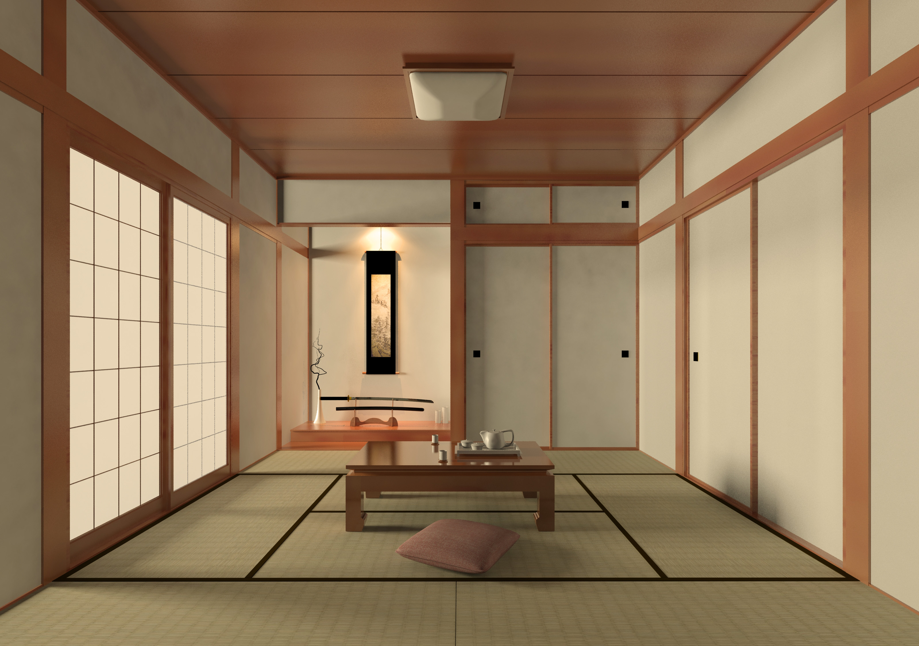 zen loft room