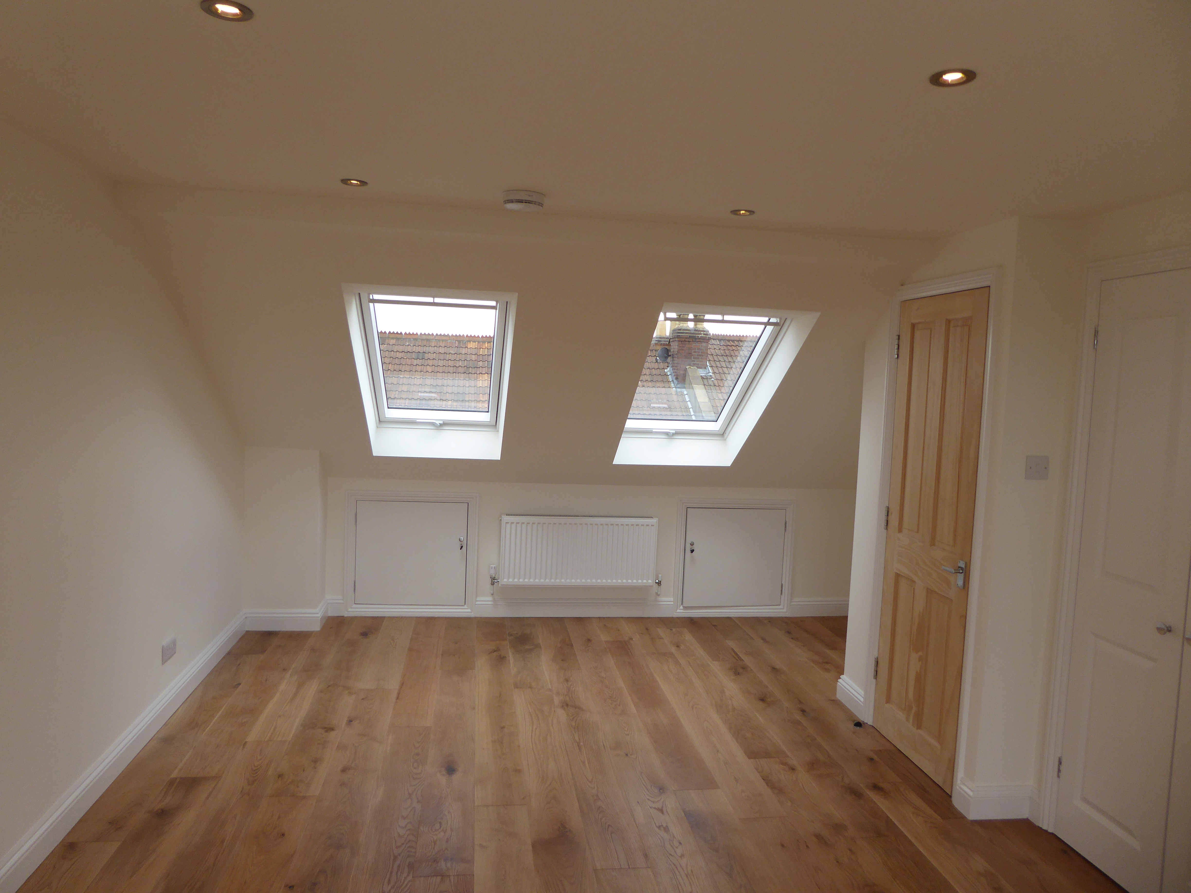 Velux windows at the front