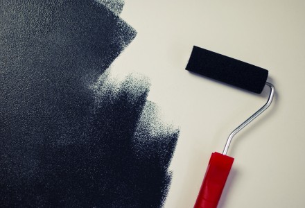 painting-black-paint-roller-wall