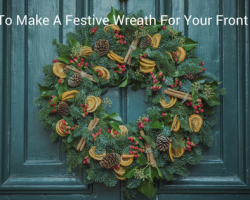 How to make a festive wreath for your front door
