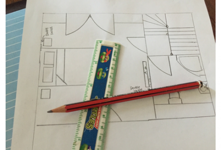 2D plan of loft or garage conversion