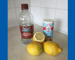 Bicarb, vinegar, lemons can be used to clean your home