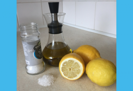Olive oil, salt and lemons can all be used to clean your home