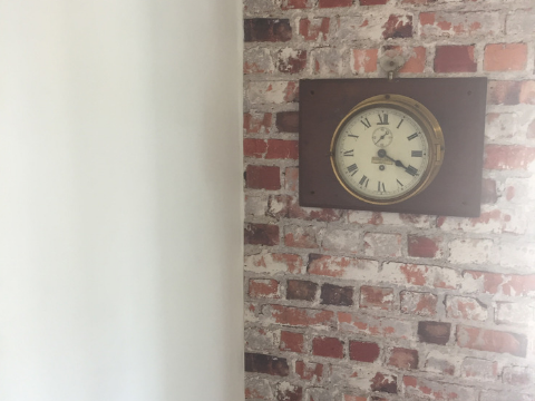Bricks wall clock