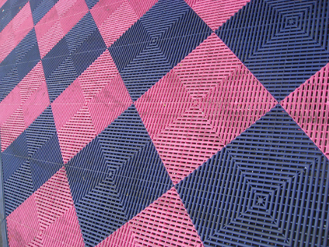 Geometric tiles can make a room seem larger if used correctly