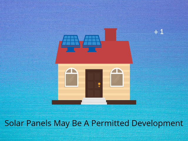 solar panels could be a permitted development