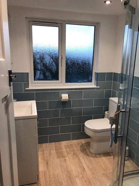 bathroom for Side gable up, rear flat roof dormer loft conversion